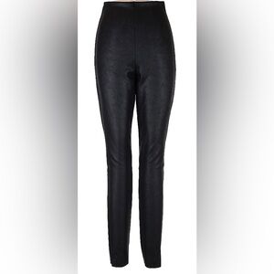 Commando - Black high-rise faux leather leggings in size XL